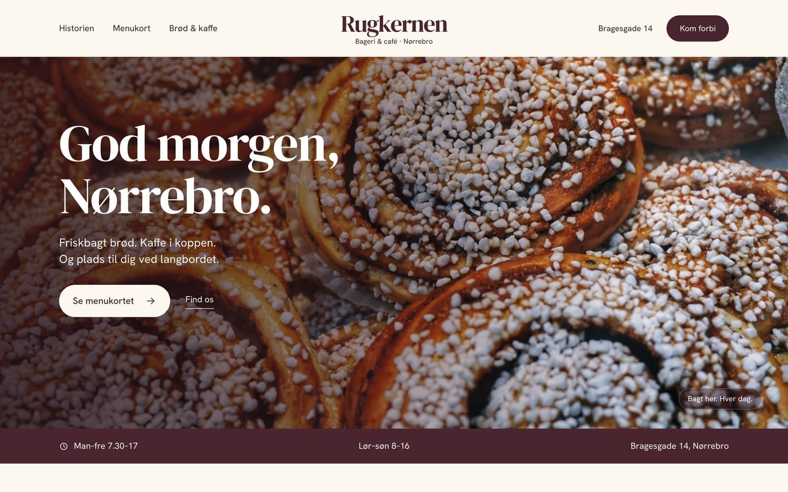 Demo: Café Rugkernen, bageri og café